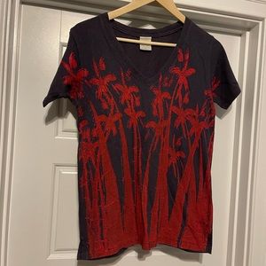 NWOT Kapital v neck Palm Tshirt Sz 1 small